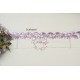 Sequin Lace, LAVENDER, Scalloped Trim, white mesh - 1m length